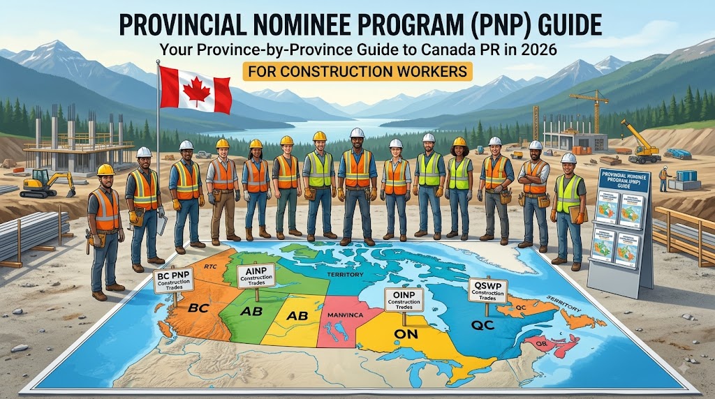 Provincial Nominee Program (PNP) for Construction Workers: Your Province-by-Province Guide to Canada PR in 2026